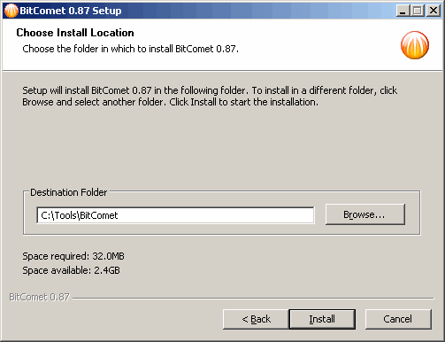 BitComet 2.03 for mac instal